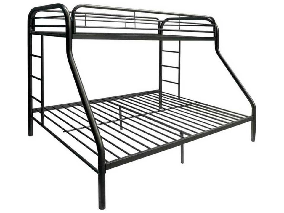 Tritan Black Twin-XL/Queen Bunk Bed