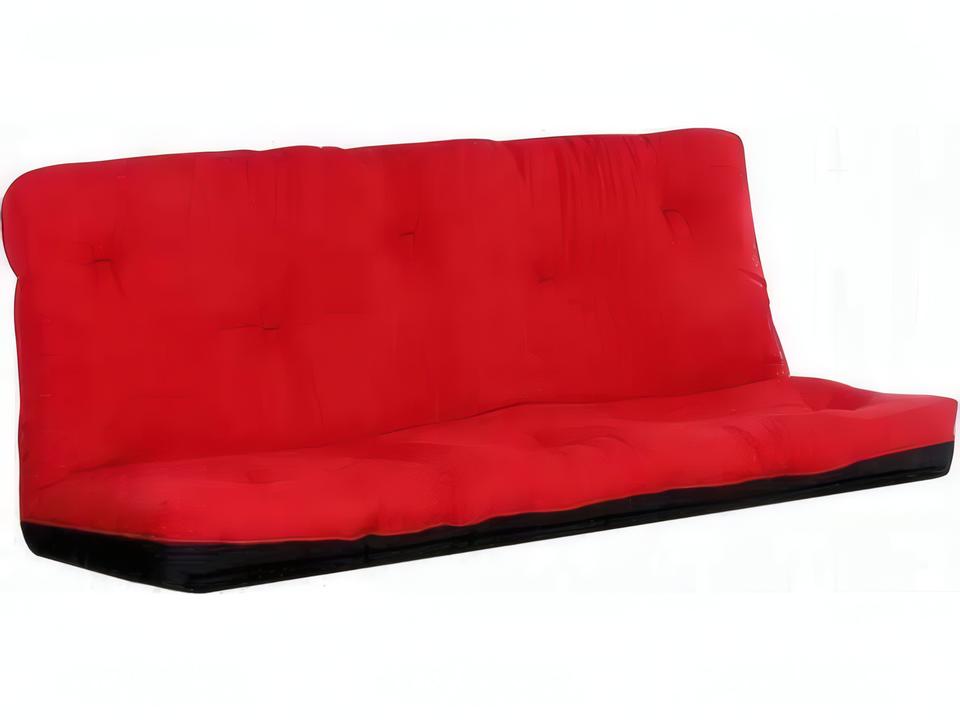 Nabila 8-Inch Full Size Futon Mattress in Red and Black
