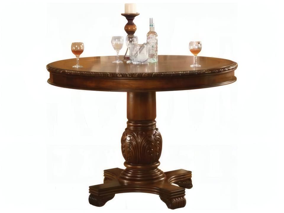 Chateau De Ville Round 48-Inch Counter Height Dining Table Cherry Finish