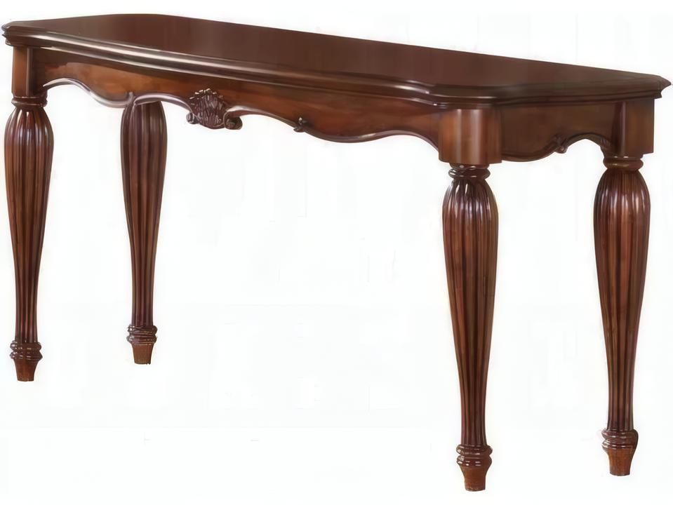 Dreena Console Table Traditional Cherry Wood Finish