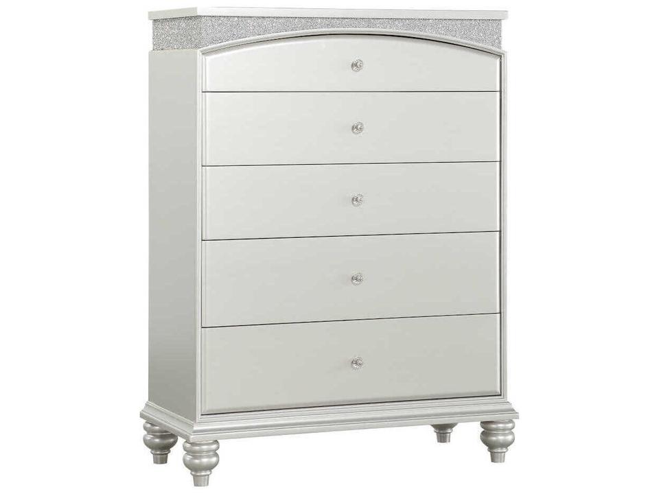 Maverick Platinum Silver Poplar Wood Accent Chest