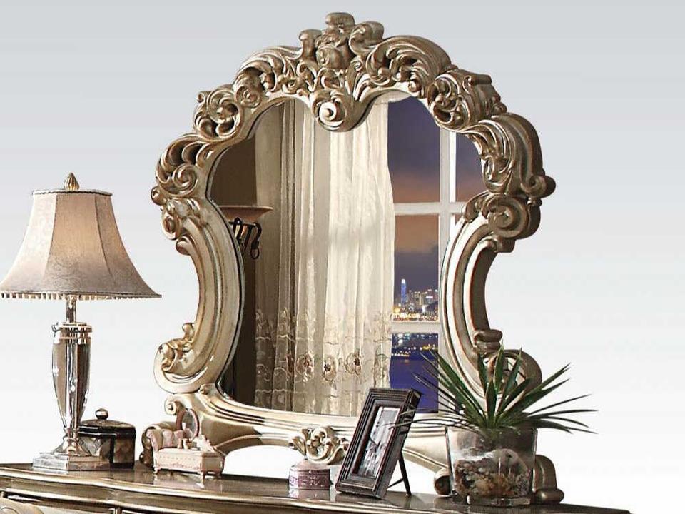 Vendome Gold Patina Bone Dresser Mirror