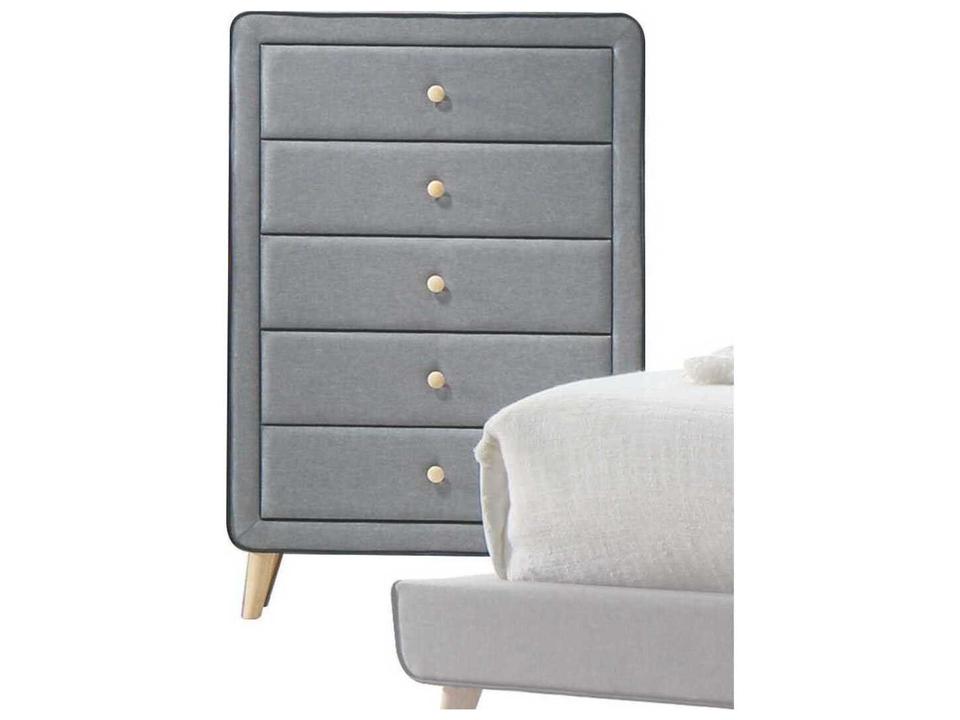 Valda Light Gray Accent Chest