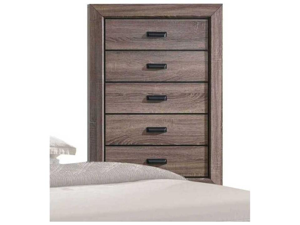 Lyndon Weathered Gray Grain Solid Wood Accent Chest
