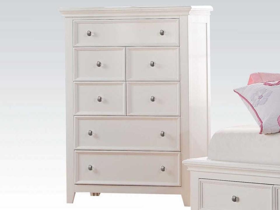 Lacey White Pine Wood Accent Chest
