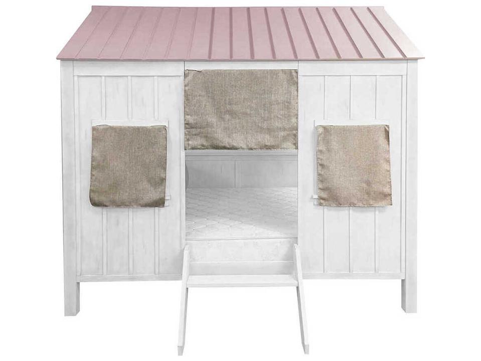 Spring Cottage White Pine Wood Full Bunk Bed