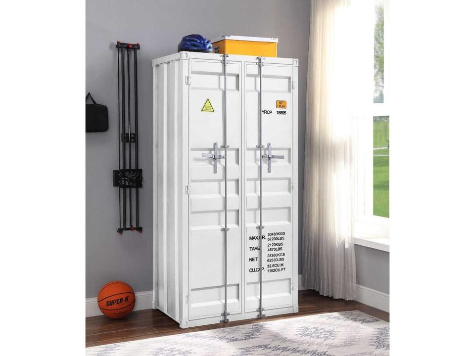 Cargo White Wardrobe Armoire