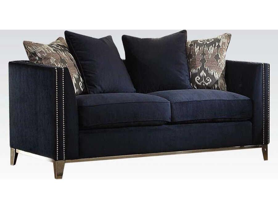 Phaedra Blue Upholstered Loveseat