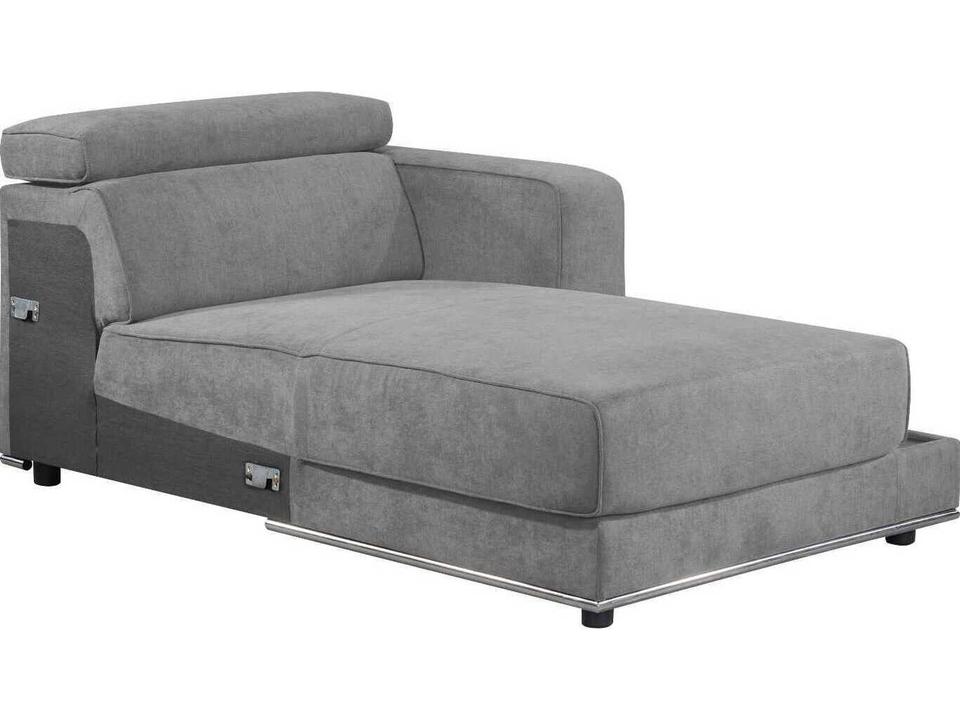 Alwin Gray Upholstered Right Facing Chaise