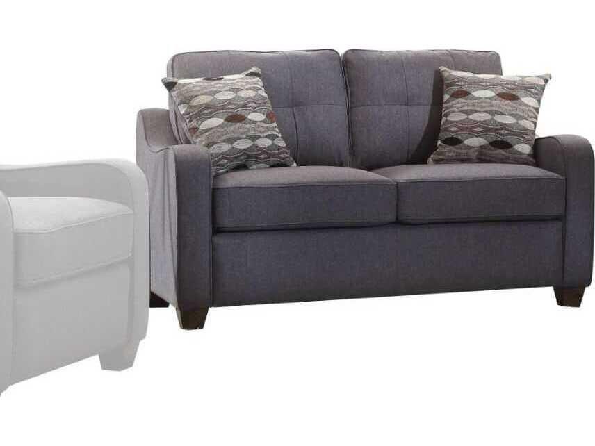 Cleavon-II Gray Upholstered Loveseat