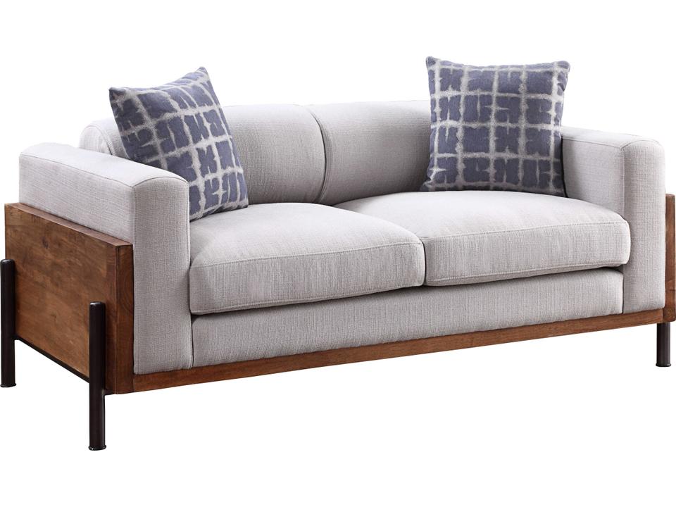 Pelton Brown Upholstered Loveseat