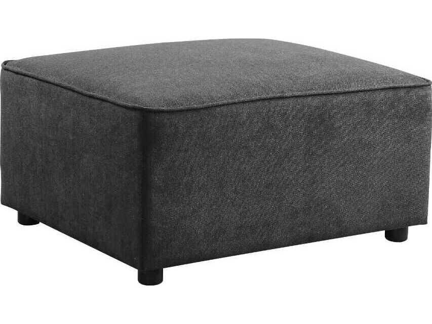 Silvester Gray Upholstered Ottoman