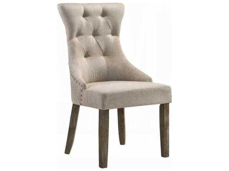 Gabrian Upholstered Dining Side Chair Set with Nailhead Trim