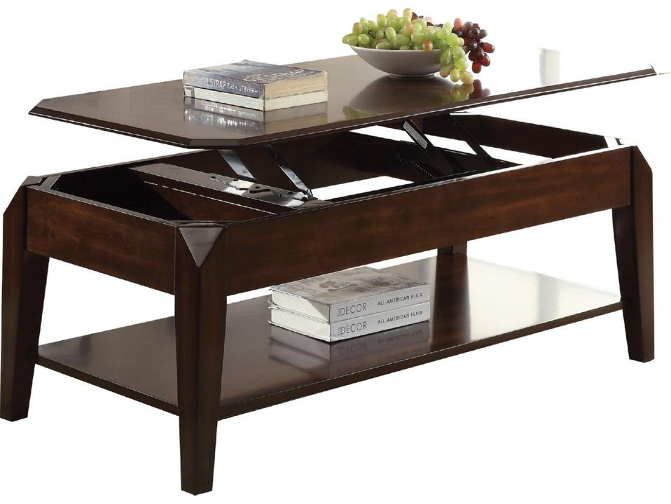 Docila Lift Top Coffee Table in Walnut