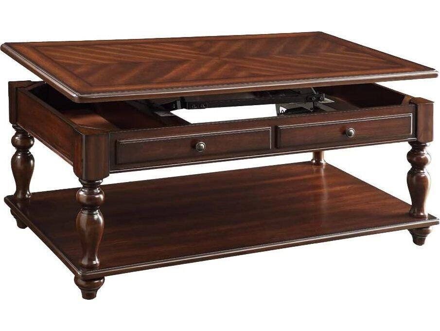 Farrel Rectangular Lift Top Coffee Table in Walnut