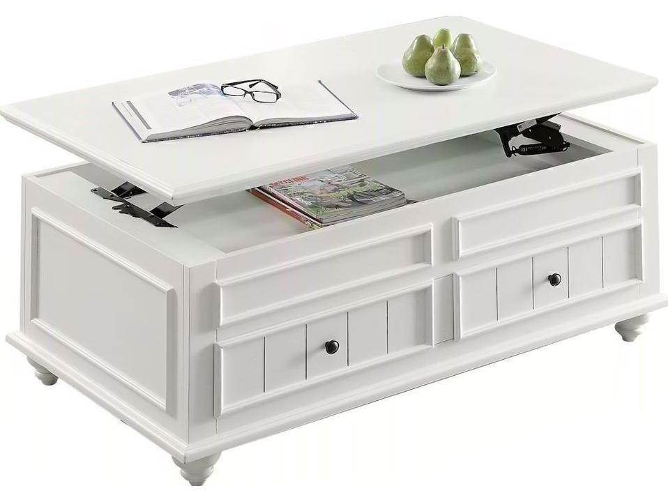 Kasha Rectangle Coffee Table in Walnut with Travertine Top
