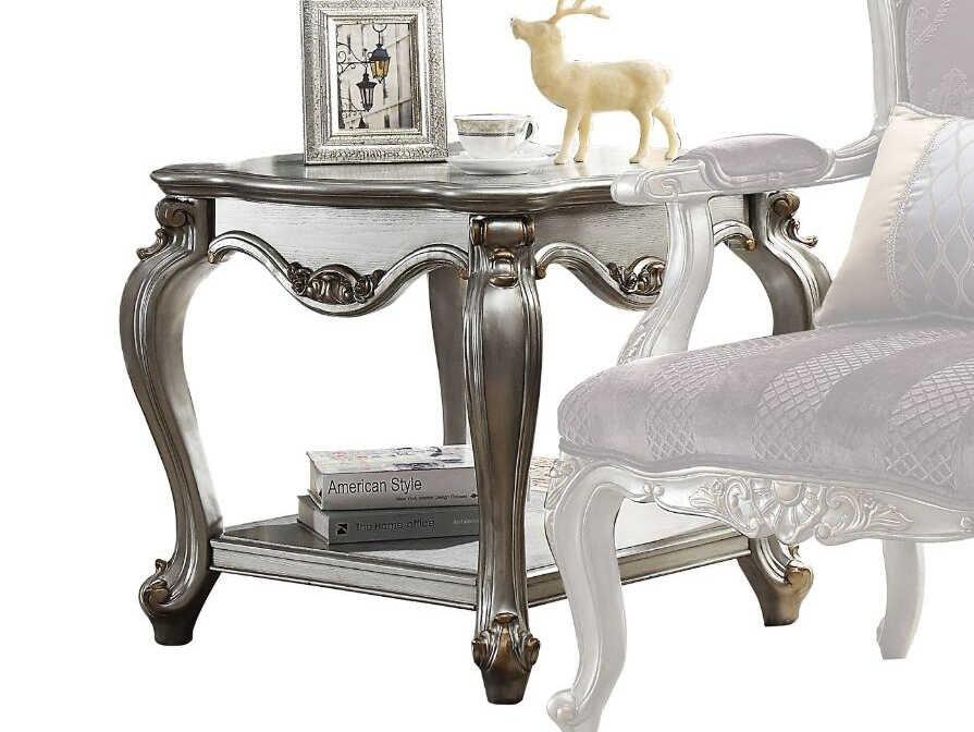 Picardy Square Wood End Table