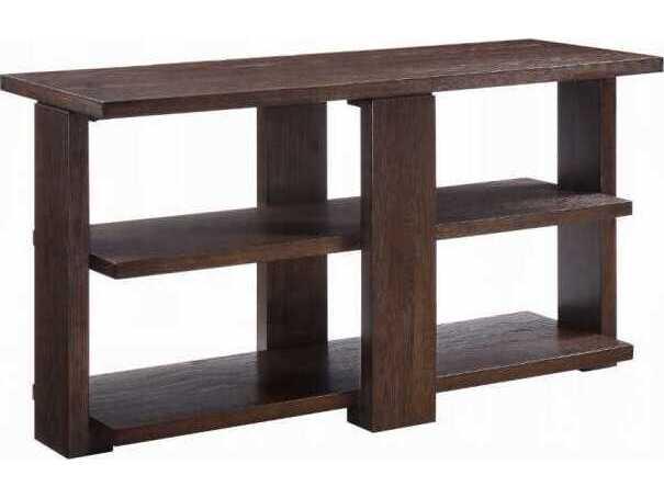 Niamey Rectangle Sofa Table in Walnut Finish
