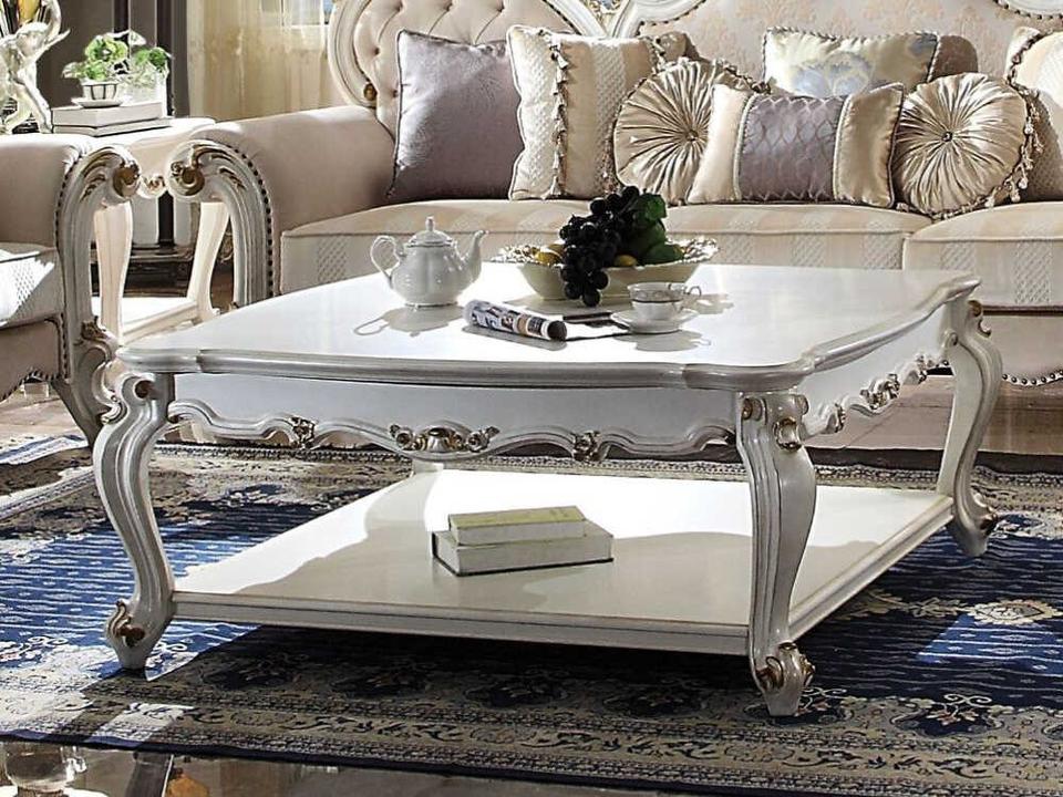 Picardy Square Wood Coffee Table