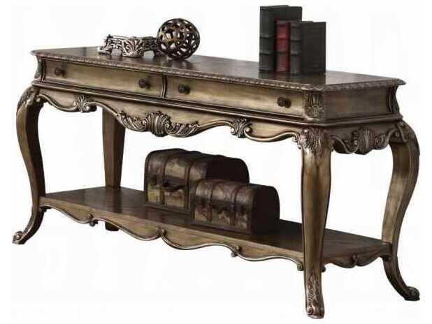 Ragenardus Rectangular Console Table in Vintage Oak
