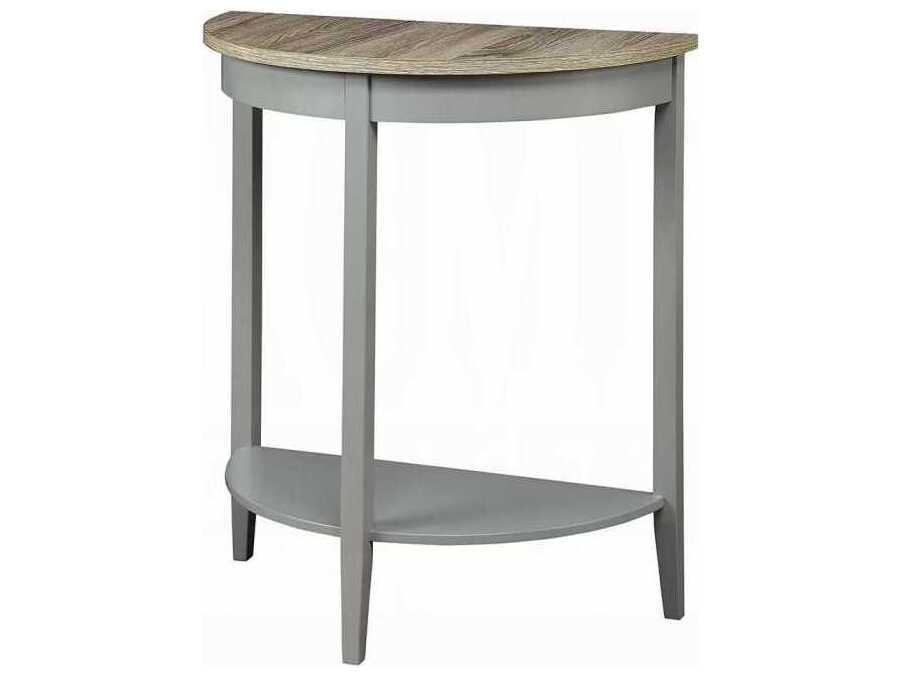 Justino Transitional Console Table in Gray Oak and Gray