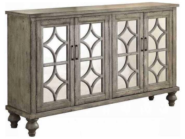 Velika Rectangle Console Table in Weathered Gray