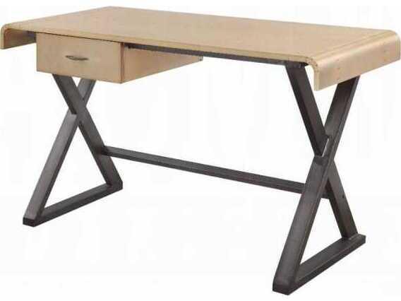 Gold Plywood Writing Desk