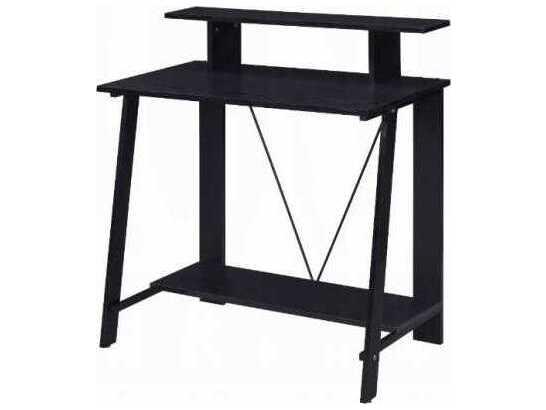 Nypho Rectangular Writing Desk in Black