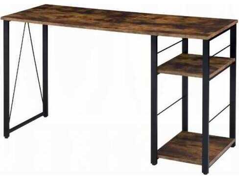 Vadna Writing Desk in Weathered Oak and Black