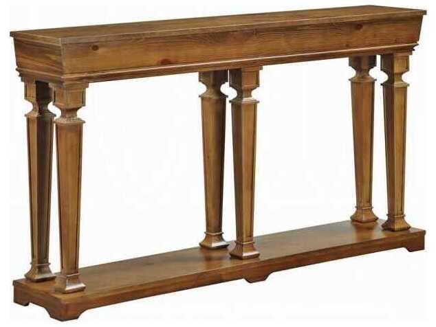 Garrison 60-Inch Rectangle Console Table in Oak Finish