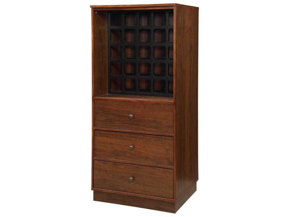 Wiesta Brown Walnut Wine Cabinet