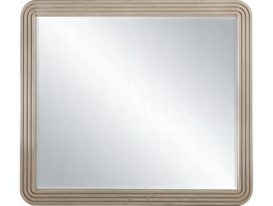 Leanna Beveled Mirror in Light Oak Veneer