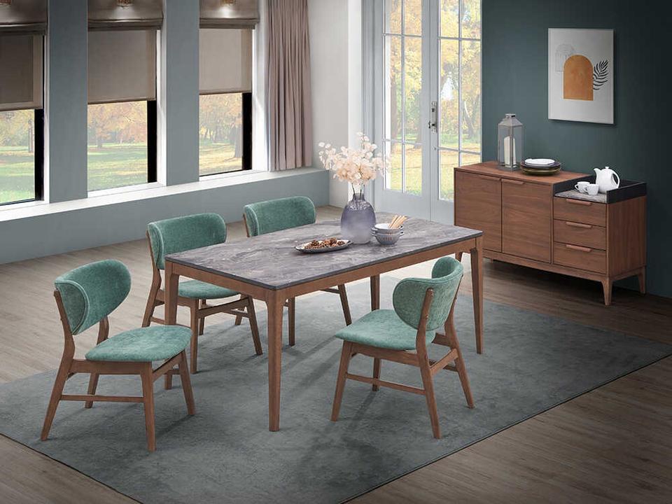 Bevis Rubberwood Dining Room Set