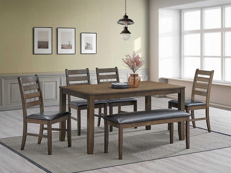Damica Rubberwood Dining Room Set