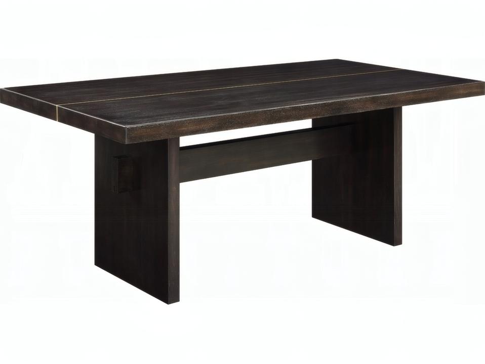 Jaramillo 80-Inch Rectangle Dining Table in Black Wood