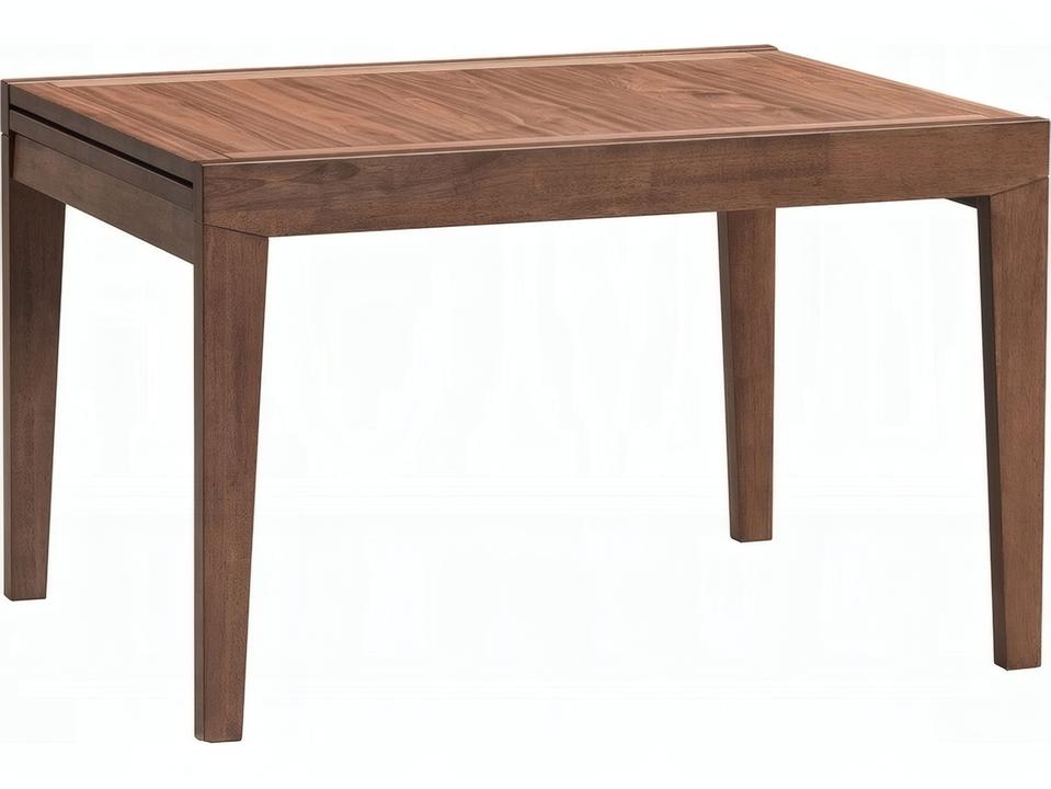 Mayah Rectangle Extendable Dining Table in Walnut Finish