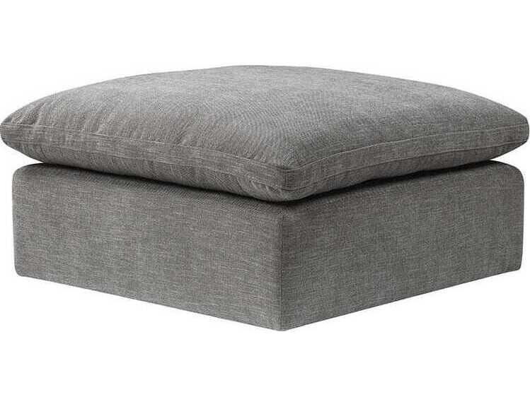 Naveen Gray Upholstered Ottoman