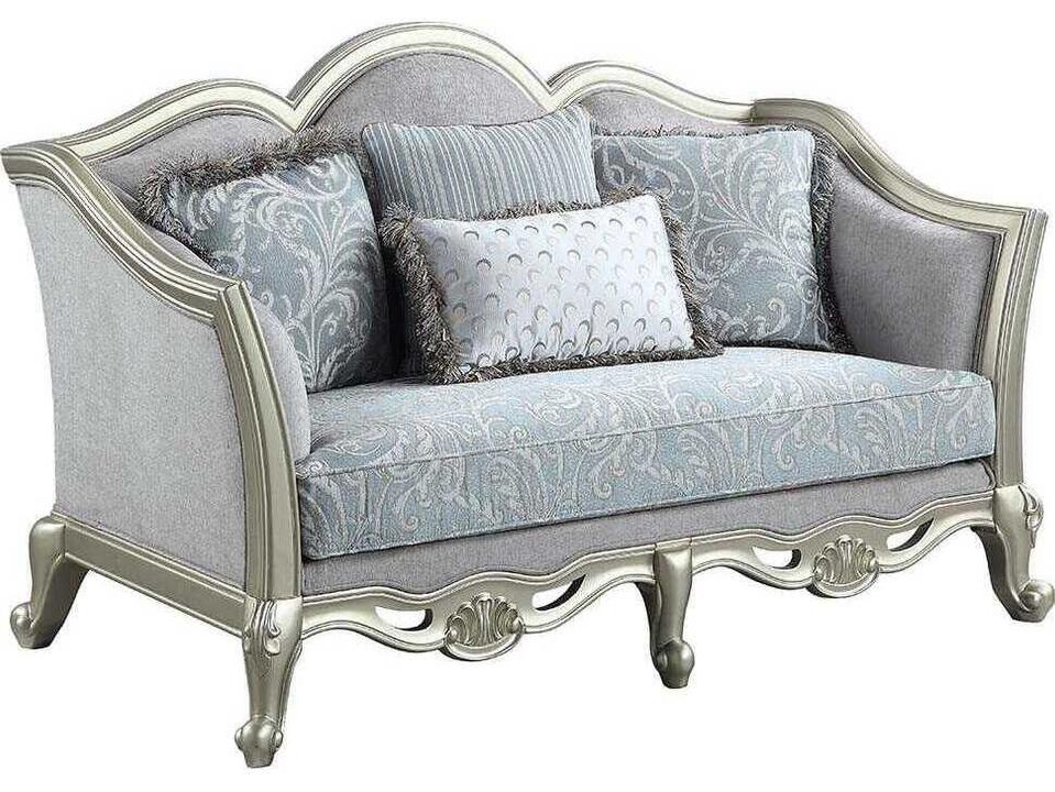 Qunsia Gray Upholstered Loveseat