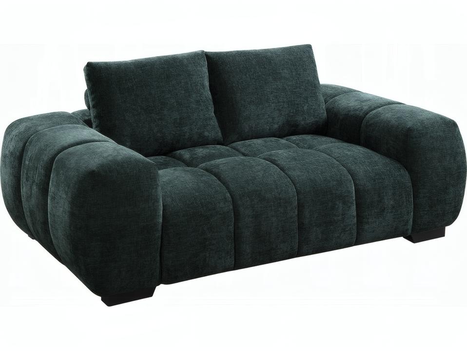Ferrand Green Chenille Loveseat