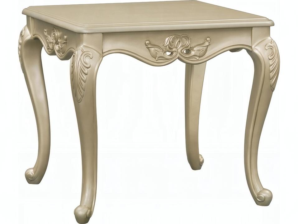 Libertee Rectangle End Table in Champagne Finish