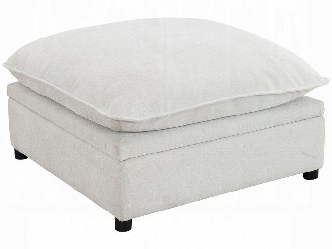 Marisa Beige Upholstered Ottoman