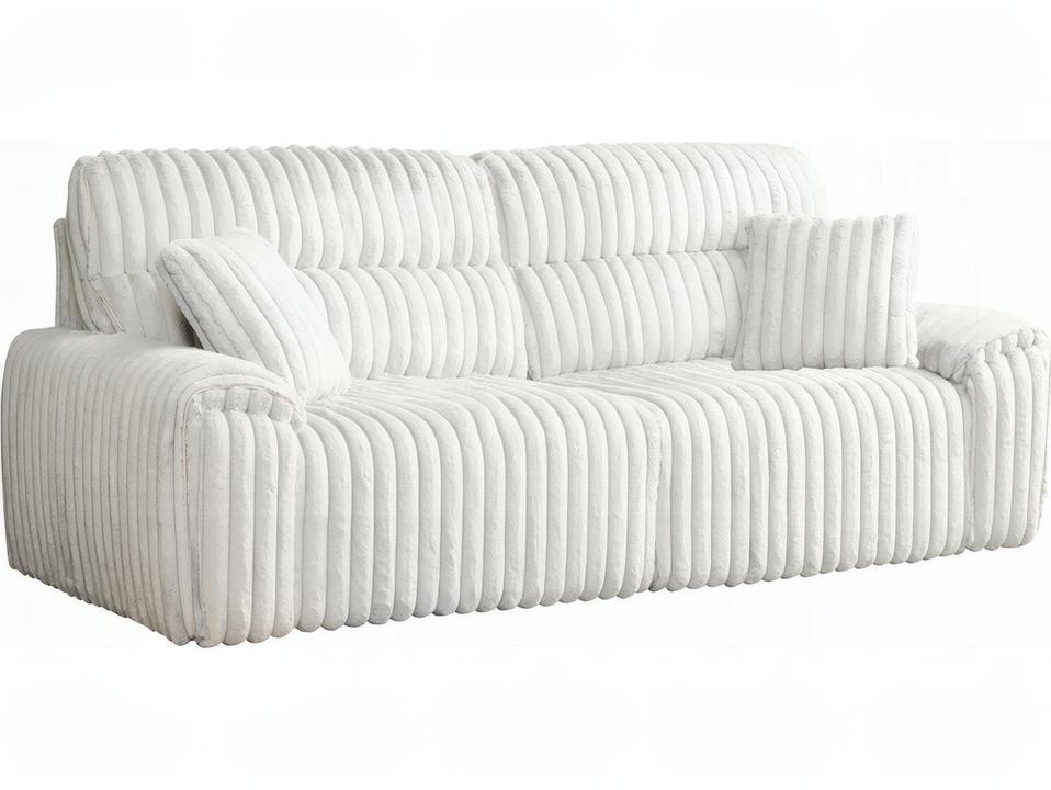 Jaya 3-Seat Power Sleeper Sofa with USB and Wireless Charging in Mondo Grey Corduroy