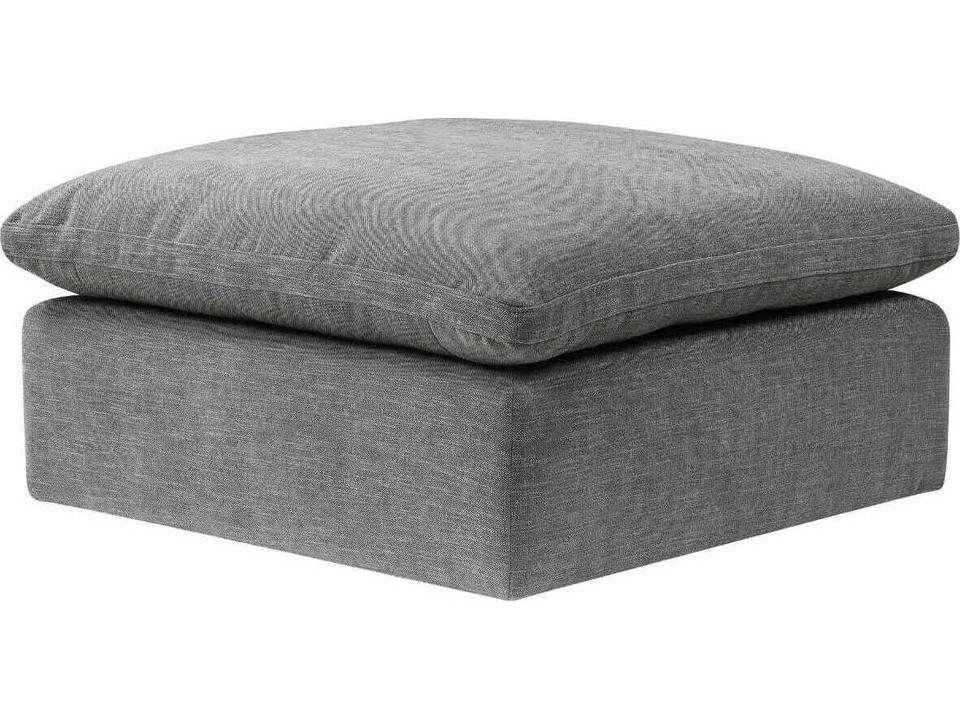 Naveen Gray Upholstered Ottoman