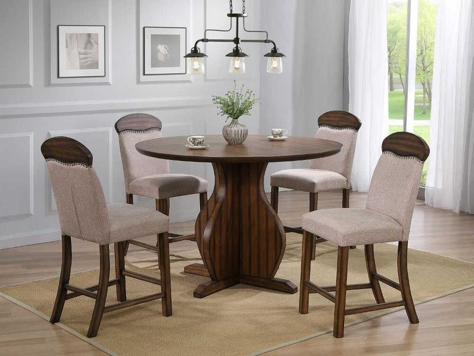 Maurice Birch Wood Counter Dining Room Set