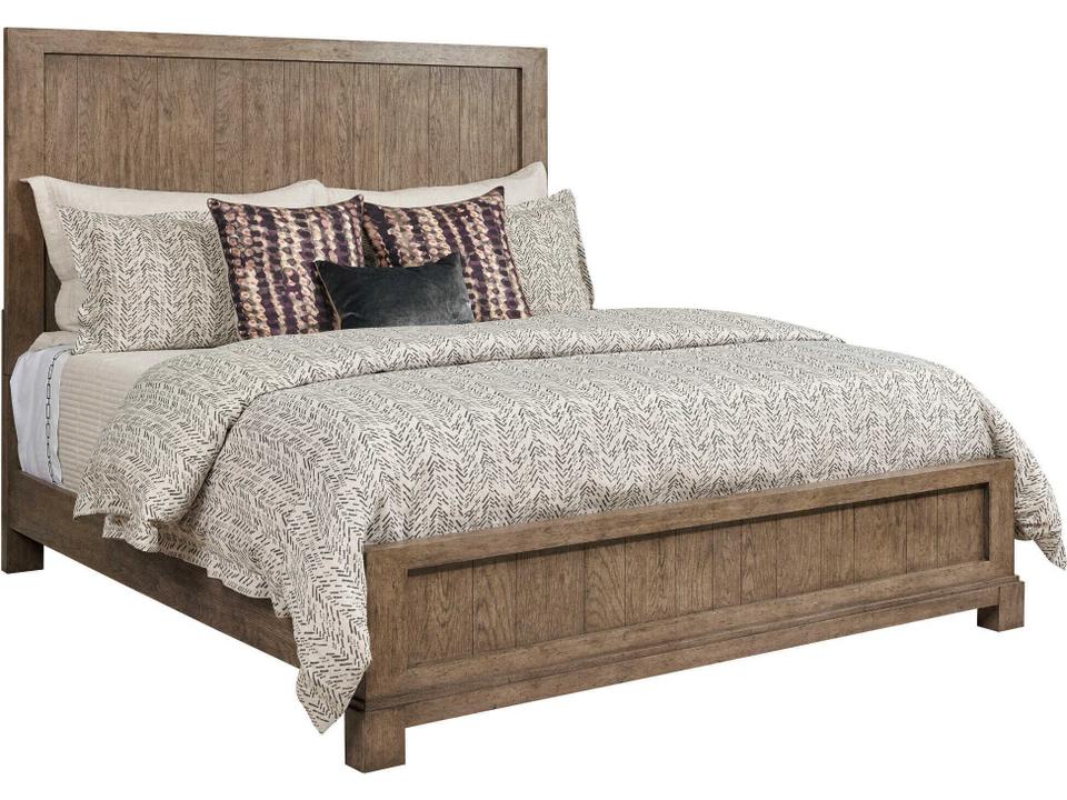 Skyline Trenton California King Panel Bed in Smoke Finish