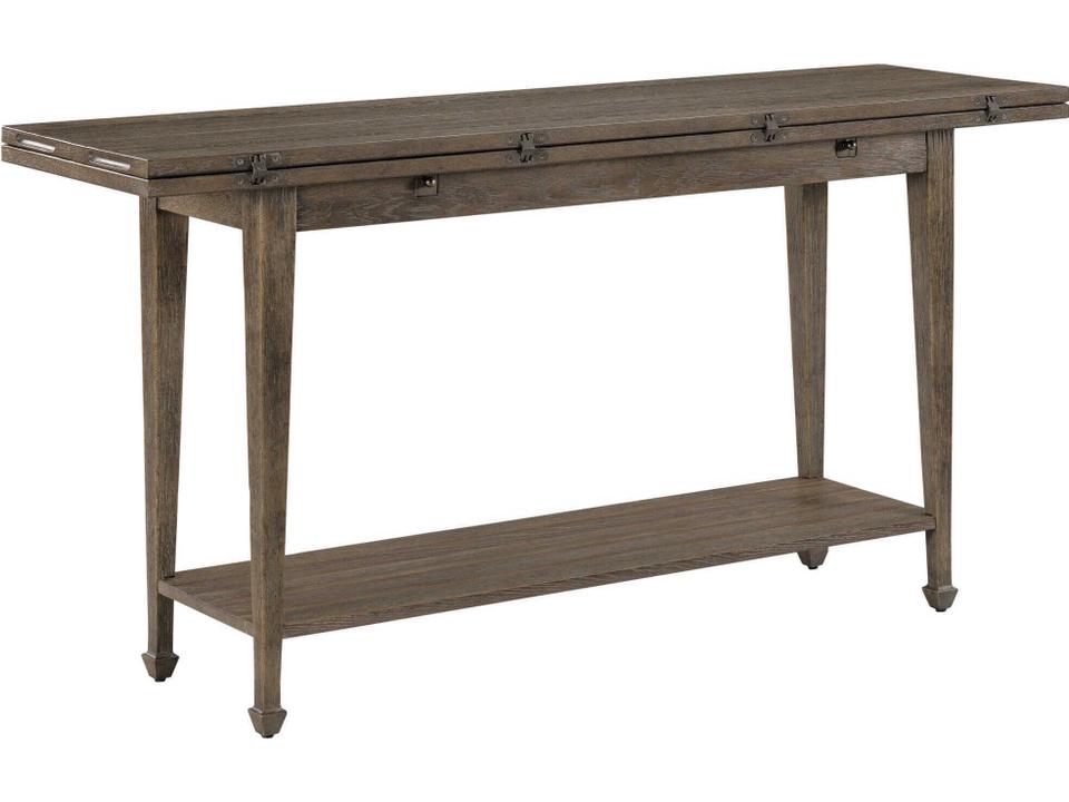 Emporium Valerie Flip Top Console Table in Shadow Finish