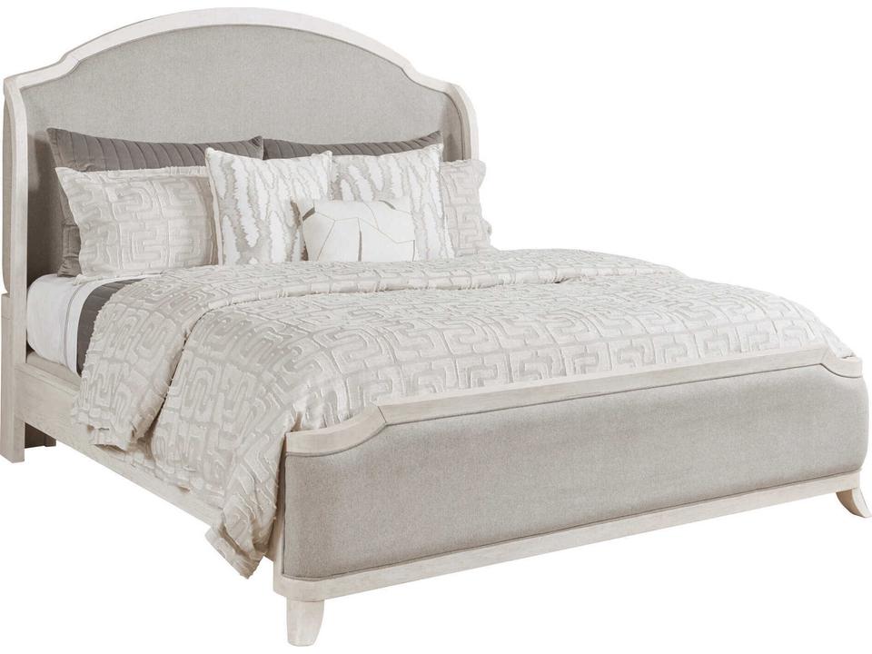 Harmony Carlyn Upholstered Queen Bed in Eggshell