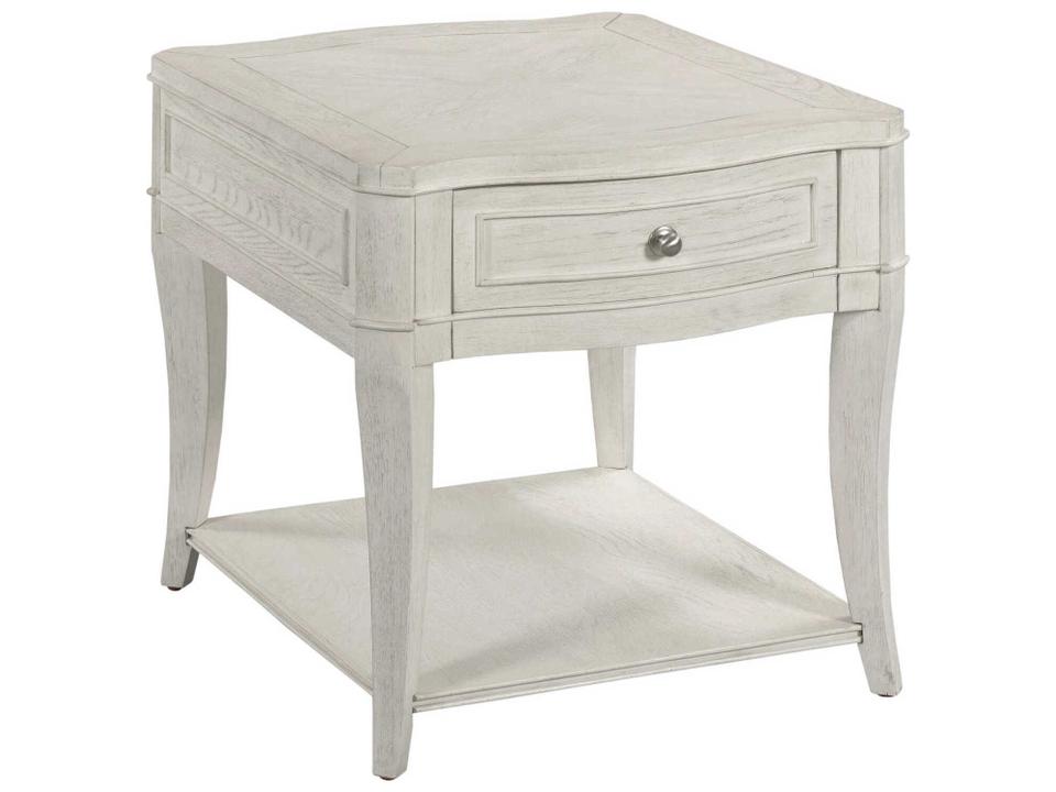 Harmony Talia Drawer End Table in Eggshell White