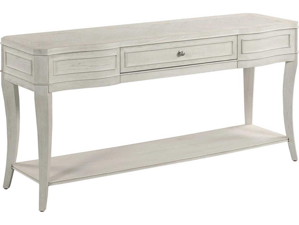 Harmony Talia Sofa Table in Eggshell White with Drawer