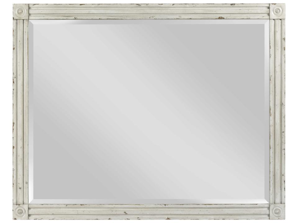 Southbury Landscape Mirror in Fossil and Parchment
